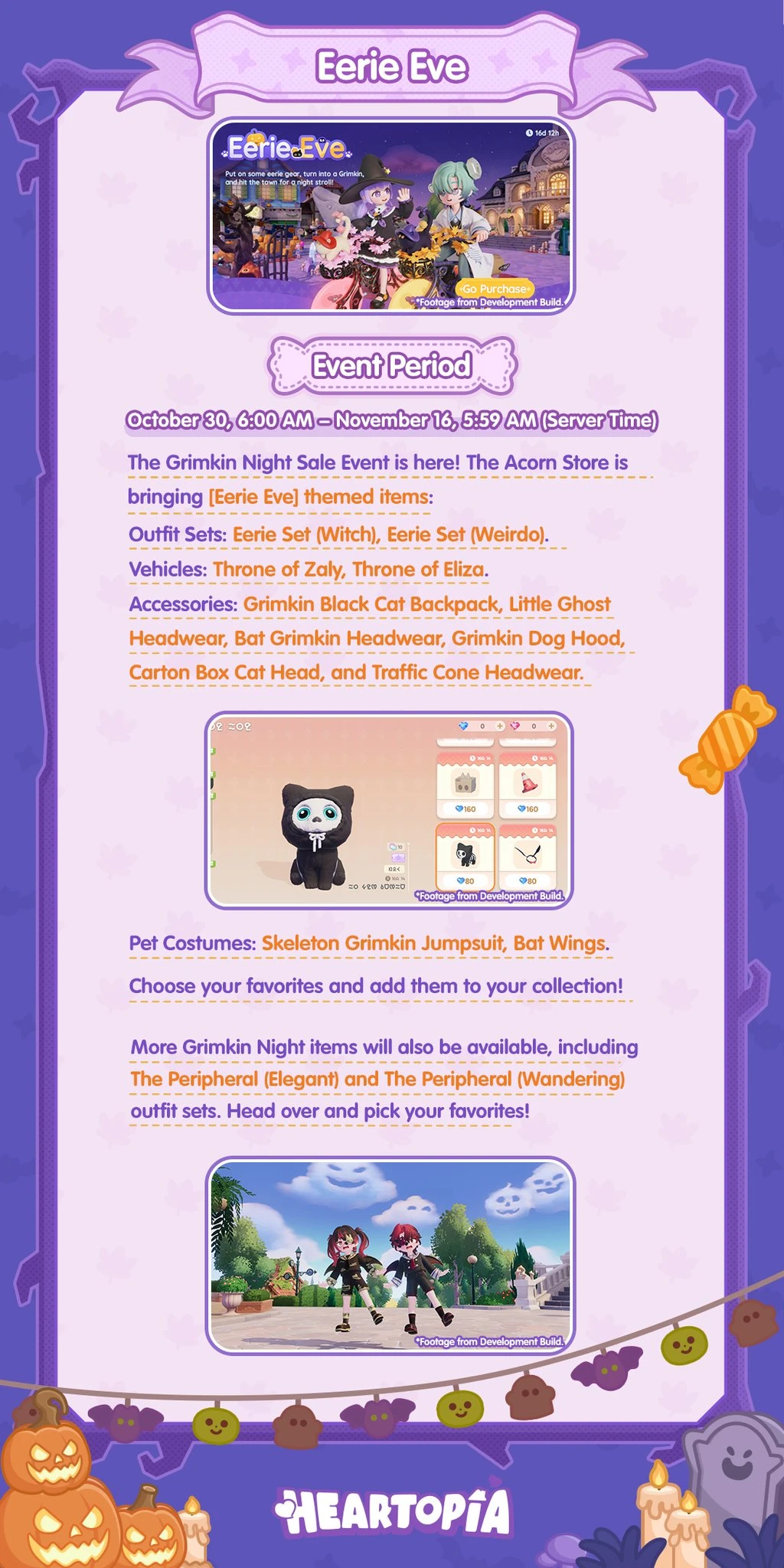 Official Grimkin Night guide to the Eerie Eve shop