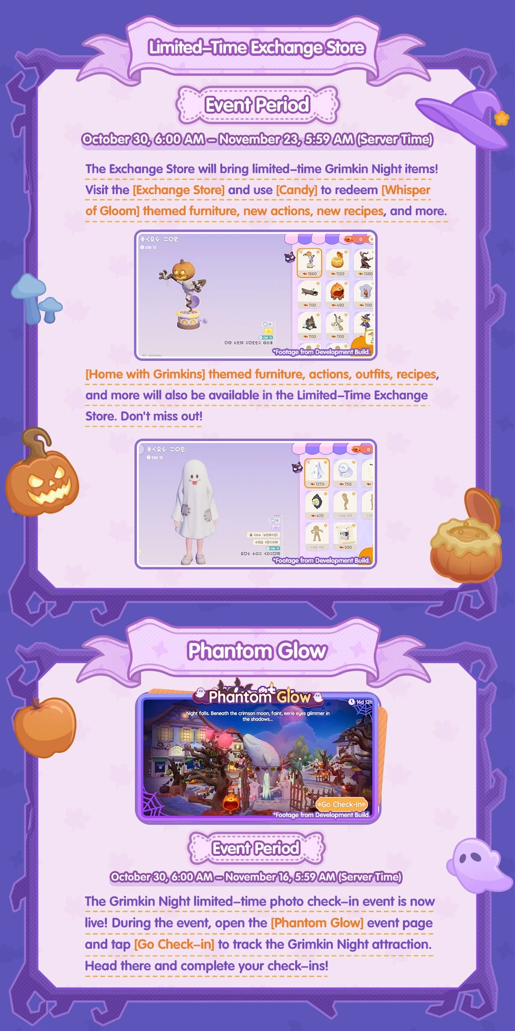 Official Grimkin Night guide to Halloween rewards and attractions