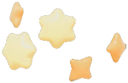 Floating Star Earstuds