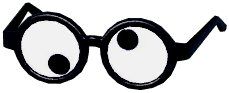 Side-Eye Bean Glasses