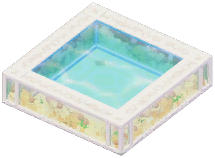 Heartbond Glass Square Pool