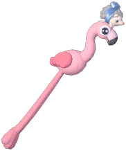 Hedgehog & Flamingo Croquet Mallet