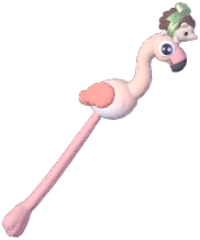 Hedgehog & Flamingo Croquet Mallet