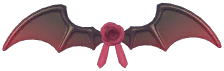 Elegant Rose Bat Wings
