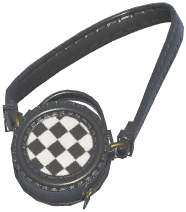 Checkered Round Bag