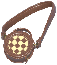Checkered Round Bag
