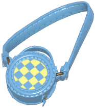 Checkered Round Bag