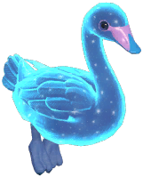 Blue Starry Swan
