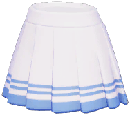 Striped Pleated Skirt