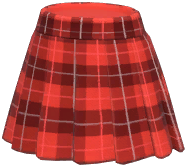 Plaid Pleated Skirt