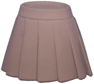 Monocolor Pleated Skirt