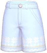 Snowflake-Trim Shorts