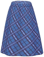 Plaid Long Skirt