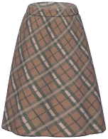 Plaid Long Skirt