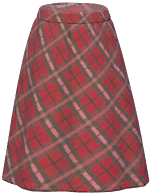 Plaid Long Skirt