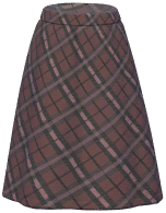 Plaid Long Skirt