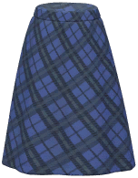 Plaid Long Skirt