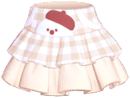 Snowman Plaid Tiered Skirt