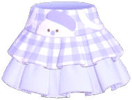 Snowman Plaid Tiered Skirt