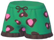 Bow Ruffle Pajama Shorts