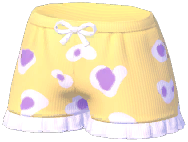 Bow Ruffle Pajama Shorts