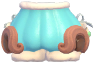 Frosted Cream Puffy Pants