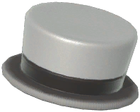 Black-Trimmed Top Hat