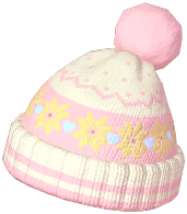 Snowflake-Trim Woolen Hat