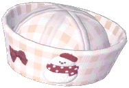Snowman Plaid Sailor Cap
