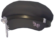 Embroidered Chain Flat Cap