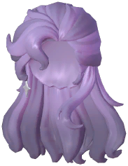Side-Swirled Wavy Hair