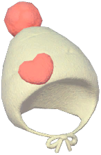 Heart Pom-Pom Woolen Hat