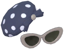 Elegant Polka Dot Beret