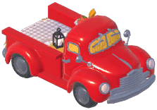 Straw-Filled Pickup Bed