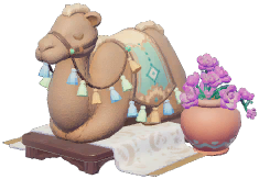 Gold Sand Camel Statue