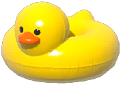 Yellow Duck Inflatable Cushion
