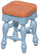 Rustic Bar Stool