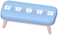 Snowflake Bed-End Stool