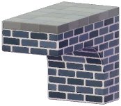Red Brick Tunnel Pillar