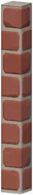 Thin Brick Pillar