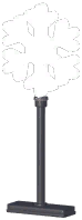 Winter Snowflake Pillar