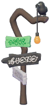 Crow Streetlight Sign