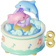 Twin Dolphin Music Box