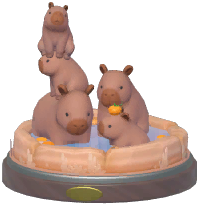Onsen Capybara Ornament