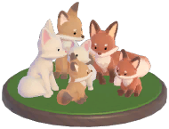 Fox Family Ornament