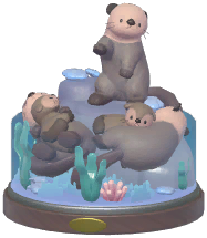Resting Sea Otter Ornament