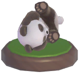 Rolling Panda Ornament