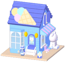 Brick Ice Cream Store Ornament