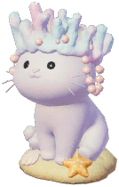 Coral Kitty Seashell Stand