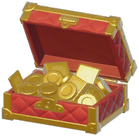 Red Velvet Golden Treasure Chest